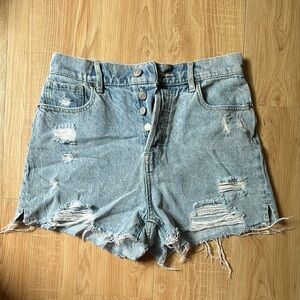 Distressed Denim Women Shorts